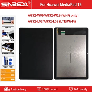 Originalus Lcd Huawei MediaPad T5 AGS2-L09 AGS2-W09 AGS2-L03 AGS2-W19 LCD Ekranas Jutiklinis Ekranas skaitmeninis keitiklis Asamblėjos T5 LCD