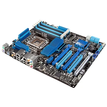 P6X58D Premium Asus LGA 1366 Intel X58 Darbastalio Plokštė DDR3 Core i7 quad core procesorius USB3.0 UEFI BIOS Naudojamas Mainboard