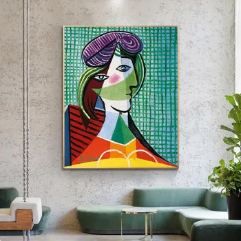 Pablo Picasso Galva, Moteris Drobė Plakatas Paintingwall Art Nuotraukų, Plakatų ir grafikos Sienų Apdailai už Kambarį