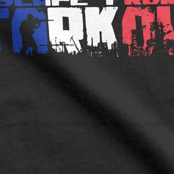 Pabėgti Nuo Tarkov Prancūzija T-Shirt Vyrams Medvilnės Marškinėliai Shooter Išgyvenimo GG Mūšis Žaidimų Rusija Žaidimas Trumpas Rankovės Tees