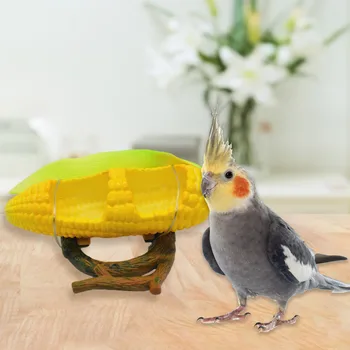 Paukštis Papūga šėrimas lauke oranžinė/bananų formos anti spatter plastiko finansuojančiojo lovio paukščių reikmenys paukštis narvelyje maisto taurės Patvarus