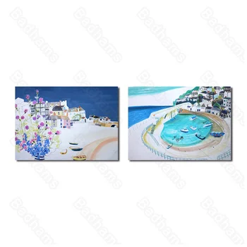 Plakatas Spaudinių Kambarį Apdaila Sofa Fono Sienos Impresionistų Holiday Beach Aliejaus Tapybai Miegamajame Kabo Tapyba