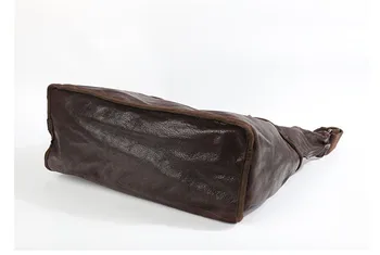 PNDME mados natūralios odos didelės talpos vyrų pečių krepšys multi-funkcija minkštas nekilnojamojo karvės odos dizainerio rankinės