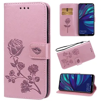 Prabangus Odinis Flip Book Case for Samsung Galaxy Core II 2 G355 G355H G3559 Rožių Gėlių Piniginės Stovėti Atveju Telefono Dangtelį Krepšys
