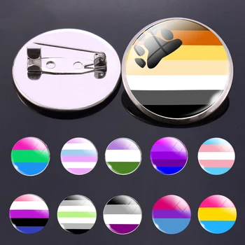 RainbowFlag Gėjų Sagė Sidabro Spalvos Metalo Smeigtukai Homoseksualų Meilės Papuošalų Kūrybos tos Pačios lyties Meilės, Papuošalai, Aksesuarai, Didmeninė