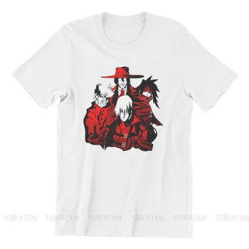 Raudona Kariūnai Naujausias TShirts Trigun Vash the Stampede Meryl Stryfe Thompson Anime Vyrų Streetwear T Shirt Apvalus Kaklas Negabaritinius