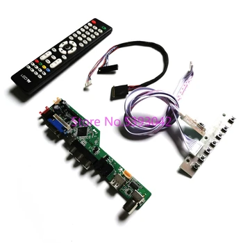 RINKINYS tinka LP140WH2 (TL)(S1)/(TL)(S2)/(TL)(S3)/(TL)(SA) ekranas, 1366*768 LVDS Nuotolinio 40Pin AV+USB Analog TV kontrolės valdybos ratai