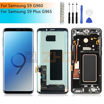 Samsung Galaxy S9 Plus Lcd Ekranas G965f S9 G960f Jutiklinis Ekranas skaitmeninis keitiklis Asamblėjos Rodyti 