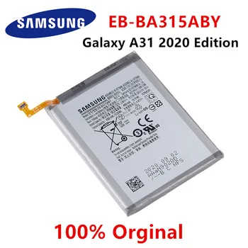 SAMSUNG Originalus EB-BA315ABY 5000mAh Akumuliatorius Samsung Galaxy A31 2020 M. Leidimas SM-A315F/DS SM-A315G/DS Mobilusis telefonas