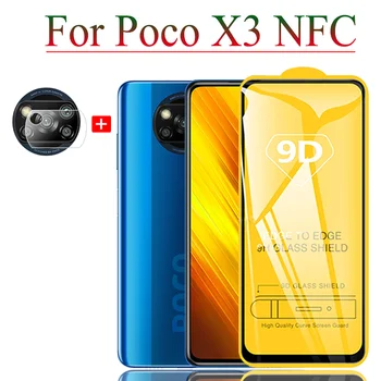 Screen Protector & Kamera Filmas Xiaomi Poco X3 NFC, Apsaugos Grūdintas Stiklas Poco X 3 Atveju F2-Pro чехол Poco X3 NFC Stiklo