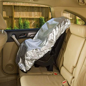 Sidabro Aliuminio Plėvelę, 115*75 cm Kūdikio Vaikams Automobilių Saugos Sėdynės Saulės Pavėsyje, skėtį nuo saulės UV Spindulių Raštas Padengti Reflektorius