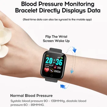 Smart Elektroninių Žiūrėti Porą Žiūrėti Y68 Smart Watch Kraujo Spaudimas, Širdies Ritmo Monitorius Miego Tracker Žiūrėti Vyrams, Vaikams Valandas Hodinky