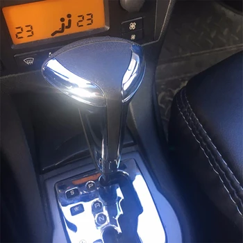 SPEEDWOW ABS Chromuota Auto Automatinė Pavarų Stick Shift Mygtukas Svirtis Shifter Dėl Citroen C4 Triumfas Sega Naujų Automobilių Reikmenys