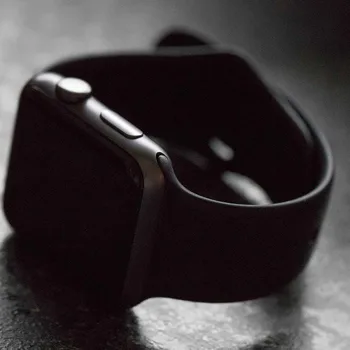 Sporto Diržu, Apple Watch 44MM 40MM Gumos Juosta Apyrankę Watchband Priedai diržo iWatch Serijos Se 6 5 4 38MM 42MM Grupė