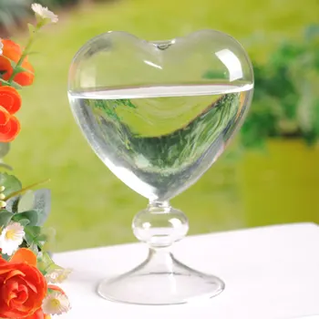 Stiklo Gėlės Sodinamoji Širdies Stiklo Vaza Stovi Namų Puošybai Gėlių Vaza Dekoras