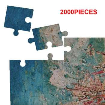 Storio Popieriaus Dėlionė 2000 Vienetų Super Sudėtinga Žaislai Suaugusiems-Žydi Persikų dailininko Van Gogh
