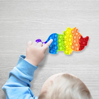 Tiesioginio Burbulas Jutimo Fidget Autizmo Specialiųjų Reikia Pagalbos Anxity Suaugusių Vaikų Darbalaukio Anti Stresas Išspausti Išskleidimo Žaislas