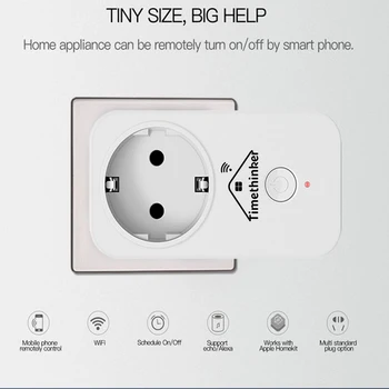 Timethinker Smart Plug Apple Homekit Smart WIFI Lizdas ALexa 