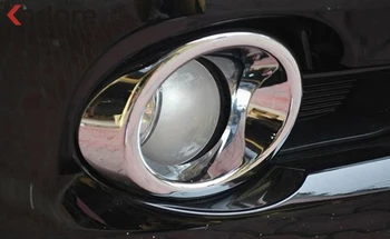 Toyota Highlander. 2008 m. 2009 m. 2010 m. ABS Chrome Priekiniai Foglight Lempos Dangtelio Apdaila Rūko žibinto Rėmelis Apdaila, Automobilių Optikos Reikmenys 2vnt