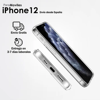 TPU Gelio Atveju Silikono Mobiliojo Telefono dėklas iPhone 12 mini iphone 12 pro max iphone 12 Skaidrus Atgal Apsauginis Dangtelis