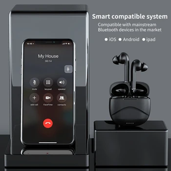 TWS Bluetooth 5.1 Ausinės Belaidžio ryšio Ausinių Touch Kontrolės Stero Mini HIFI In-ear Ausinės Sportas Veikia Heasets /Mikrofonas