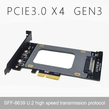 U. 2 PCI-E X4 Riser Card 3.0 SFF-8639 Į VSD Extension Adapter U. 2 SSD SATA PCI Express Card 2.5 Colių SATA HDD Dropshipping