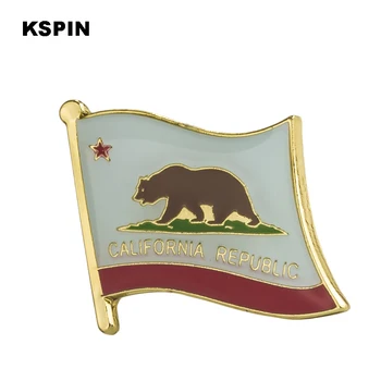U. S. Kalifornijos Respublikos Valstybės Ženkliukai, vėliavos ženklelis vėliavos lapal pin kuprinė kaiščiai drabužius 1PC XY0200