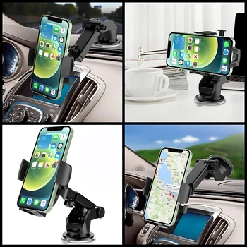 Untoom priekinio Stiklo, Automobilinis Telefono Laikiklis, siurbtukas Reguliuojamas Universalus Laikiklis Stovėti Automobilių GPS Kalno 