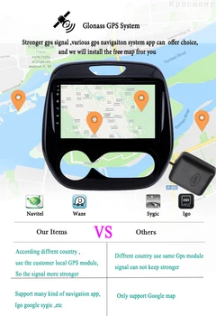 Už Renault Kaptur 2016 - 2019 Automobilio Radijo Garsas Stereofoninis Vaizdo (A/V Grotuvas Su Navigacija, GPS Android 