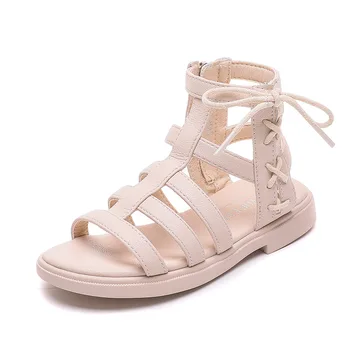 Vaikų vasaros 2021girls princesė batai aukštų filtras su kutais batai cool girl tuščiaviduriai Atidaryti tne sandalai Romos