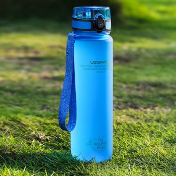 Vandens Buteliai 500/1000ML Shaker Sandarus Lauko Sporto Tiesioginių Geriamojo Mano Butelis Tritan Plastiko Eco-Friendly Drinkware BPA Free