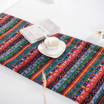 Vintage stiliaus Kinijos etninės spausdinta medžiaga cheongsam plonas lininis audinys sofa cover pagalvę viešbučio bare staltiesė tissu priedai