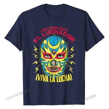 Viva La Lucha, Luchador Lucha Libre Imtynių Gerbėjas marškinėlius Užsakymą Top marškinėliai Madingi Topai Marškinėliai Medvilnės Vyrų Fitneso Stora