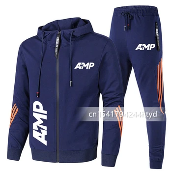 Vyriški batutas, krepšinio, sportinę aprangą su gaubtu 2021 naujas AMP vyriški sportiniai pavasario gatvės drabužių gatvės šokių dviejų dalių kostiumas