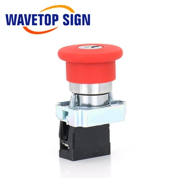 WaveTopSign Avarinio Stabdymo Mygtuką, NC Nominali Srovė 10A CO2 Lazerinis Graviravimas ir Pjovimo Staklės