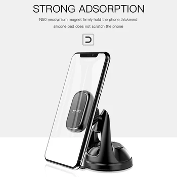 Yesido C72 stiprus Magnetinis Automobilinis Telefono Laikiklis iPhone 11 Pro Xs Max siurbtukas Magnetas Automobilių Mount Ląstelių Mobiliojo Telefono Laikiklis Stendas