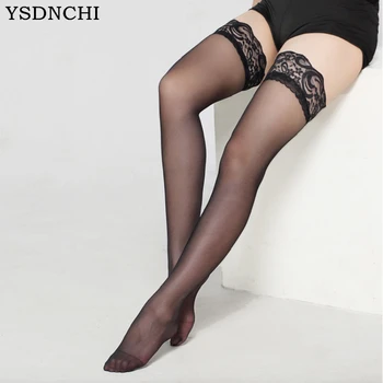 YSDNCHI Sexy Kojinės Vasaros Nėriniai Stora Moteris Per Kelio Kojinių Nailono Mergaitė Moterų Kojinės