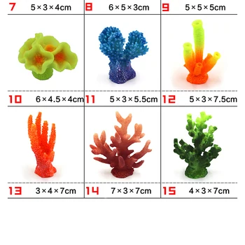 Įvairių stilių akvariumo žuvų bakas kraštovaizdžio modeliavimas mini coral flower šeimos raudonos, koralų, jūrų žvaigždė naminių reikmenys papuošalai