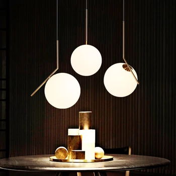 Šiaurės Stiklo kamuolys sieniniai šviestuvai kambarį pramonės lempos restoranas miegamojo puošimas dizaineris Apdailos kabo lempa