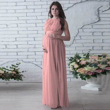 Šifono Nėštumo Dress Motinystės Suknelės Šaudyti Foto Fotografijos Prop Seksualus Maxi Suknelė Suknelės Nėščioms Moterims, Drabužiai