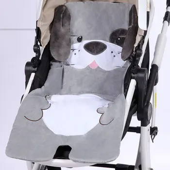 Žiemos Šiltas Baby Sport Pad Mat Cartoon Automobilių Sėdynės Pagalvėlės Vežimėlį Atveju Įterpti Vežimėlio Čiužinio Įdėklas Patogus Padas Kūdikių