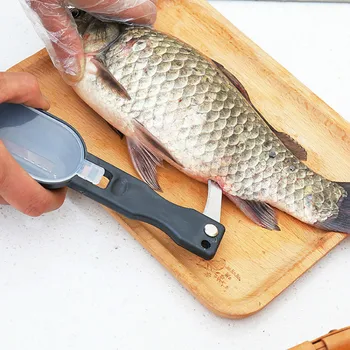 Žuvų Odos Šepetys Greitai Pašalinti Žvynų Grandiklis Obliumi Įrankis Žuvų Scaler Žvejybos Peilis Valymo Įrankiai, Virtuvės Valgių Accessories