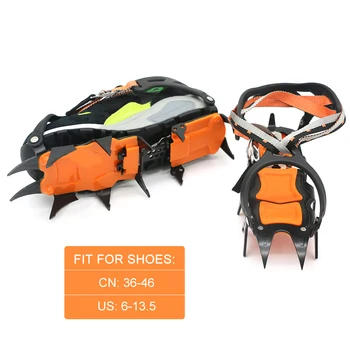크램폰 12 dantų, Laipiojimo Kapliukai lauko alpinizmas žvejybai ant ledo, sniego slydimo batų padengti alpinizmo slysti pavarų Padengti Crampon