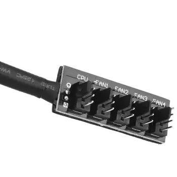 1 5 4-Pin TX4 PWM CPU Aušinimo Ventiliatorius Pintas Maitinimo Kabelis Hub Splitter Adapteris 3 Pin 4 Pin ilgintuvas