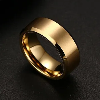 1 Vnt Sklandžiai Aukso Juodas Volframo Karbido Pora Vestuvių Žiedas Vestuvinis Žiedas Universali Juvelyrika Kelis Dydis Pločio