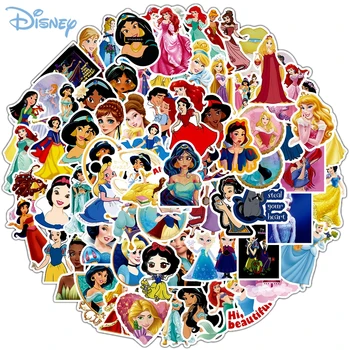 10/50PCS Disney Užšaldyti Lipdukai Mergaitė Animaciją Princesė Juokinga Vandeniui Nešiojamas Gitara Riedlentė Bagažo Šalmo Lipdukas Vaikams, Žaislai