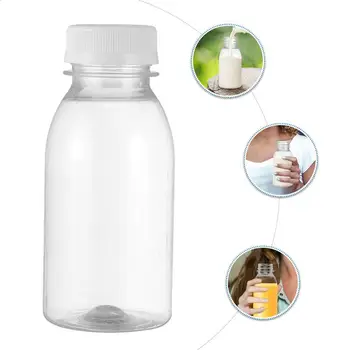10vnt Skaidrus Vandens Butelis Plastikiniai Gėrimų Buteliai 250ML Aišku, Plastikinis Pieno Butelis Išpilstomas Virtuvės Reikmenys