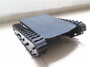 15kg, Didelis/Didelis krūvis T007 Robotas Bakas Automobilių Važiuoklės Su Guma Kelio+ Didelės Galios Variklis Arduino Robotas Projekto Caterpillar Stebimi