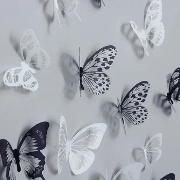 18PCS/SET 3D Crystal Butterfly Sienų Lipdukai Kūrybos Drugeliai su Deimantu, Namų Dekoro Vaikų Kambario Dekoravimo Menas, Sienų Lipdukai