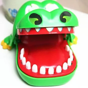 1PCS Didelė Burna Krokodilas Žaislas Puikus, Mielas Pirštas Juokingas Žaidimas Žaisti Žaislai Kūdikiams, Vaikams, Vaikų, Gyvūnų Švietimo Dovana Žalia